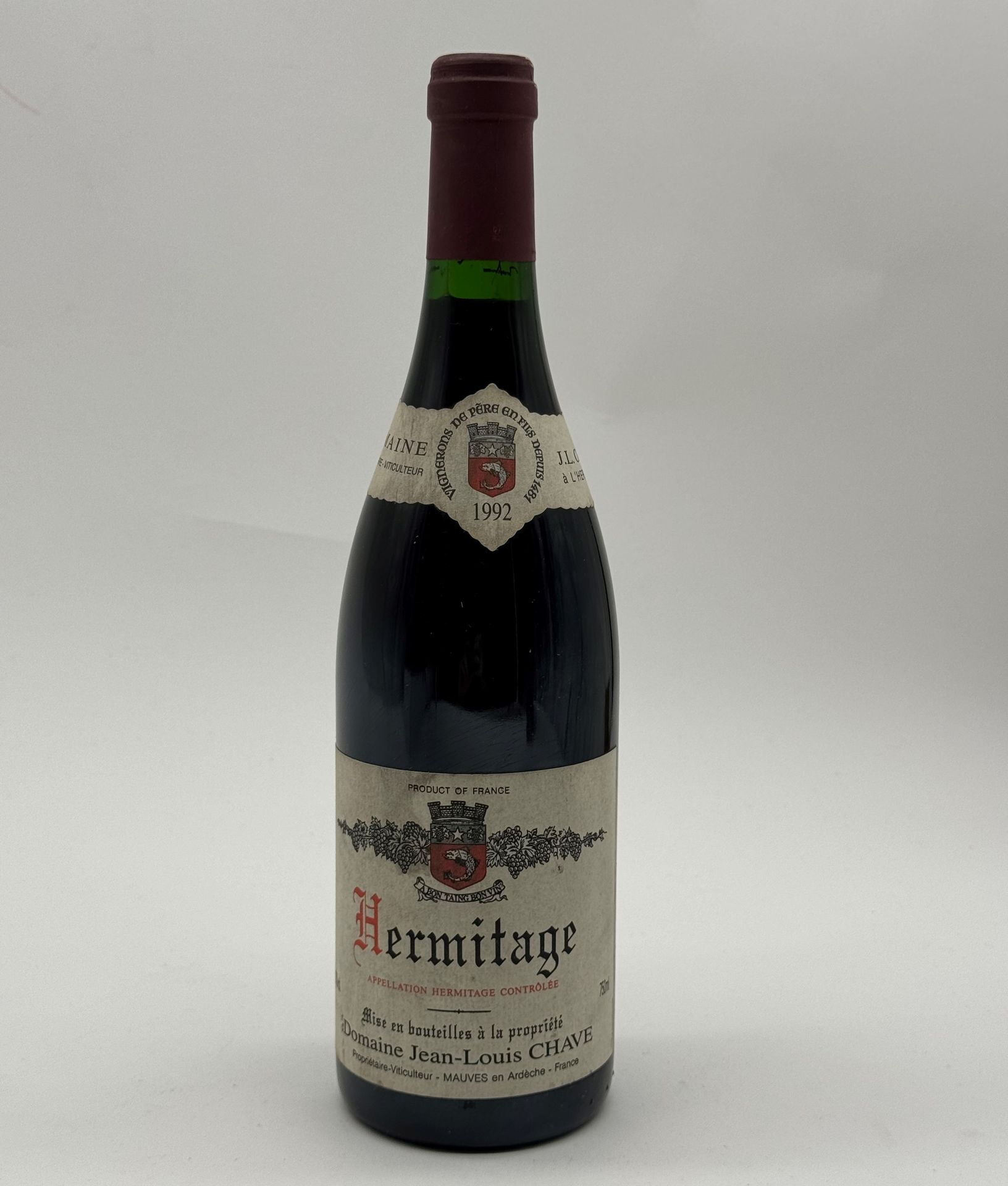 Null 1 B HERMITAGE Rouge (e.T.H; clm.S.), Domaine Jean-Louis Chave, 1992