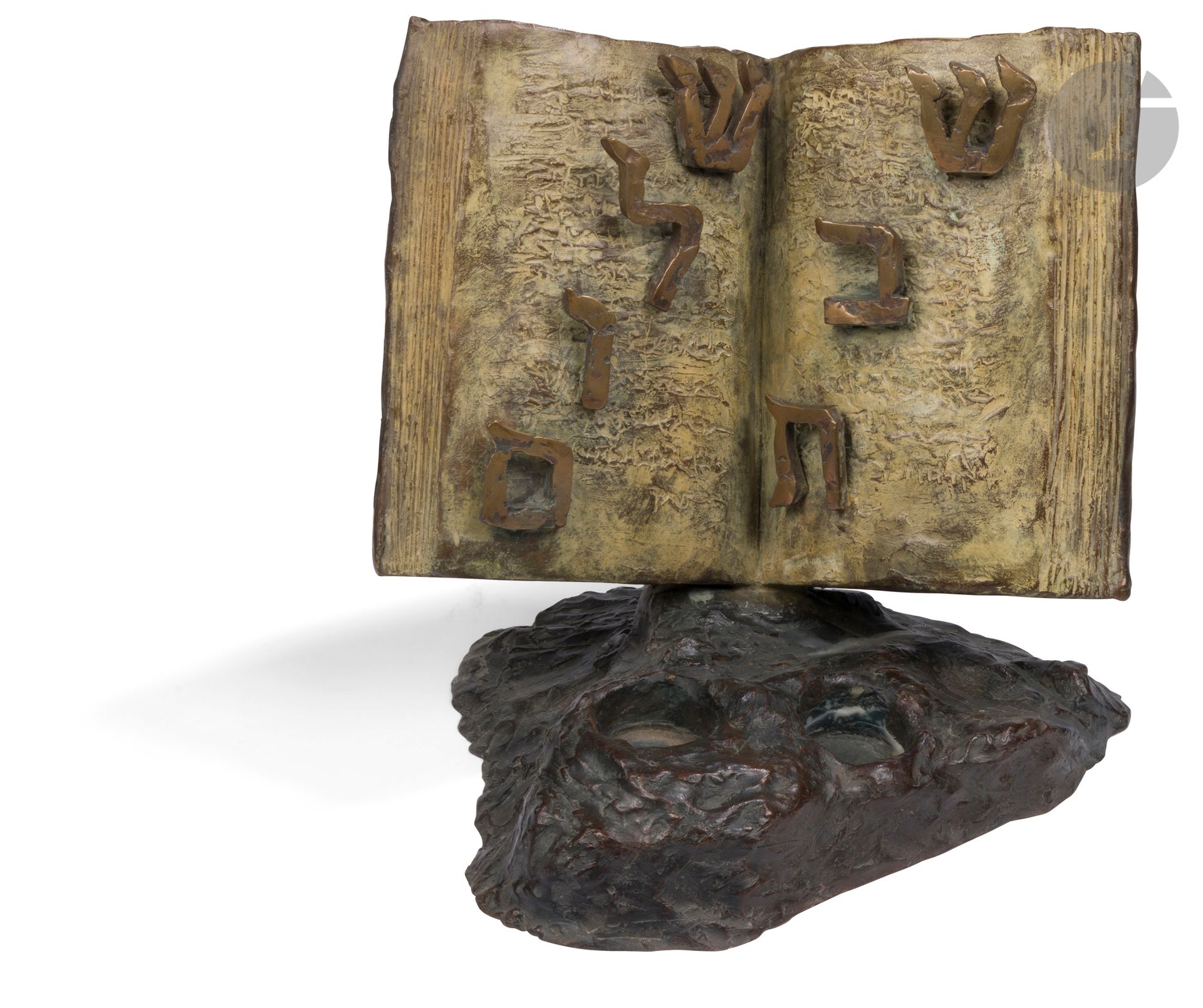 Null Brigitte TEMAN (geb. 1969)
Bronzeskulptur in Form eines Buches mit der hebr&hellip;