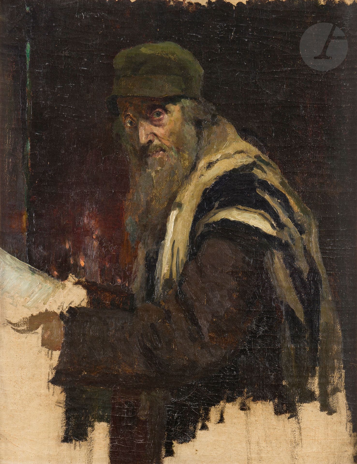 Null Alexej von JAWLENSKY (1864-1941)Jew at Prayer, 1891Oil on canvas with inscr&hellip;