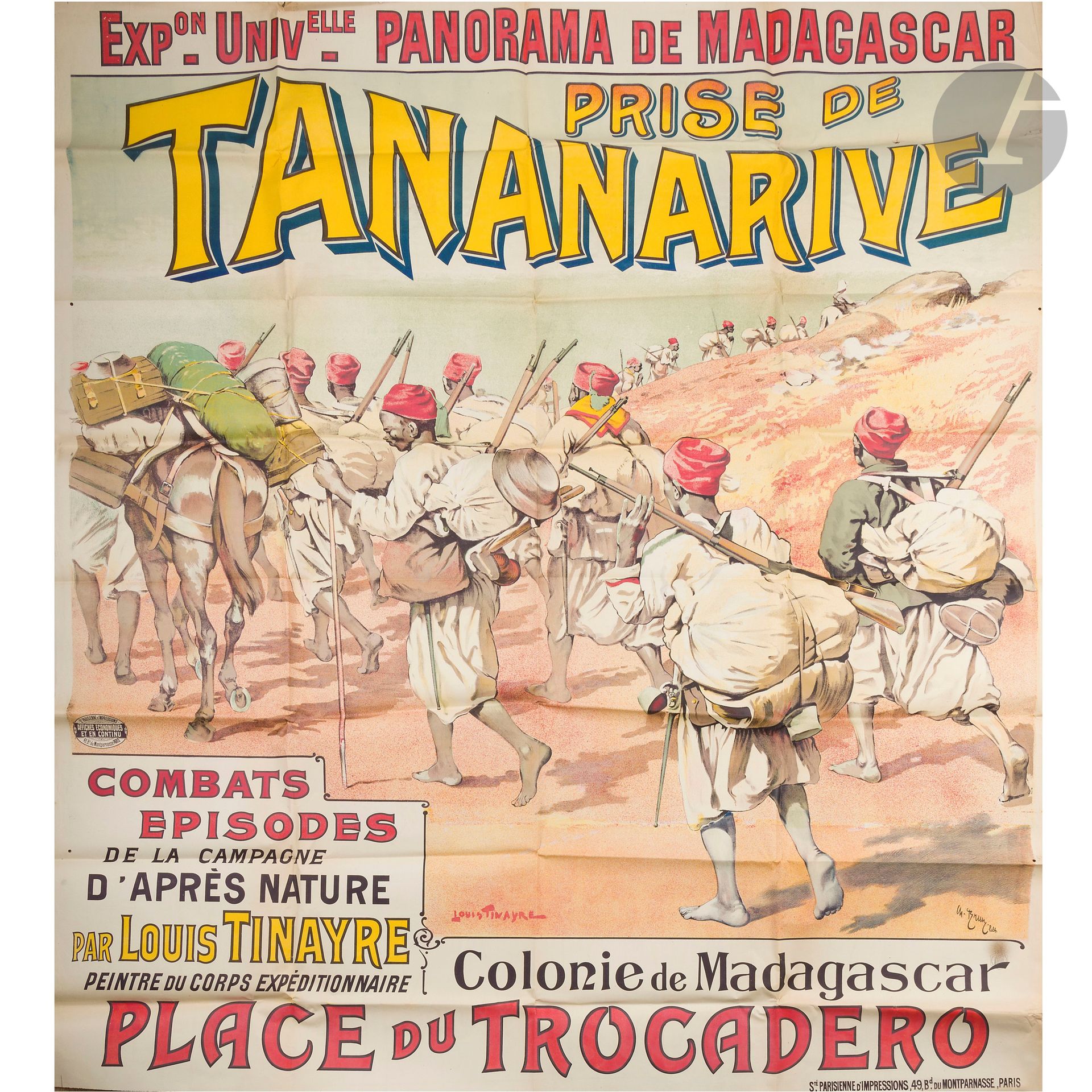 Null LOUIS TINAYRE (1861-1942)
La Prise de Tananarive - Exposition Universelle -&hellip;
