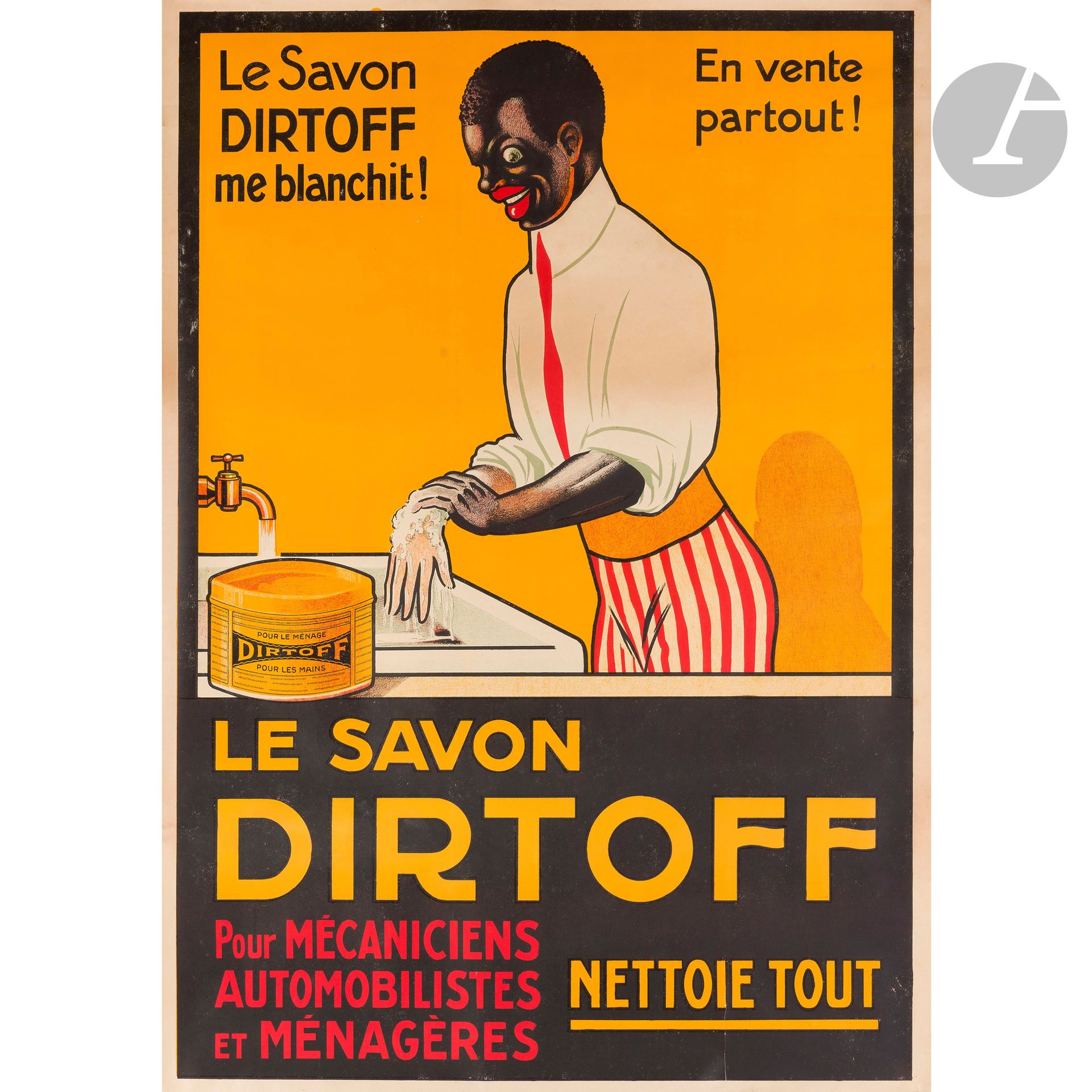 Null ANONYMOUS 
Dirtoff Soap makes me white! 
Chromolithograph. Not canvas-backe&hellip;