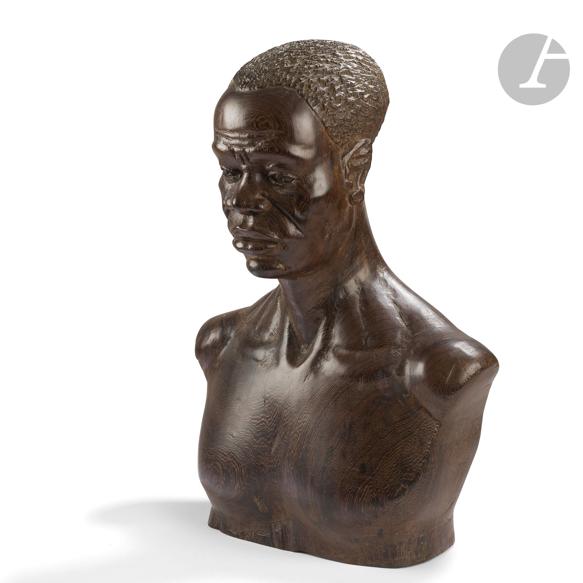 Null BENOÎT KONONGO (1919-2008)
Africain
Portrait sculpté. Épreuve en bois exoti&hellip;