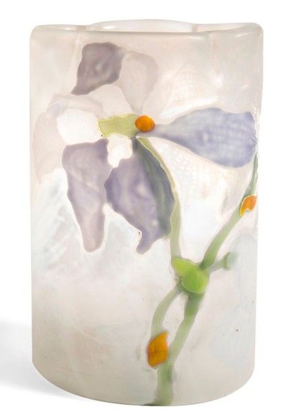 Émile GALLÉ (1846-1904) 

Iris Virginica, 1900
Rare vase de section ovale et au &hellip;