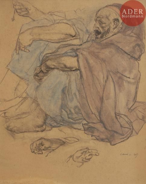Null Léon CARRE (1878-1942)
Orientaux assis, 1907
Crayon et aquarelle.
Signée et&hellip;