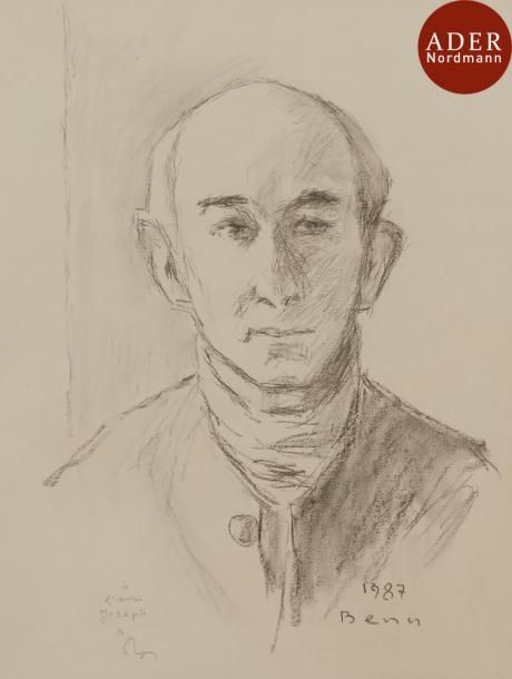 Null BENN (1905-1989)
Portrait de Joseph, 1987
Fusain.
Signé et daté en bas à dr&hellip;