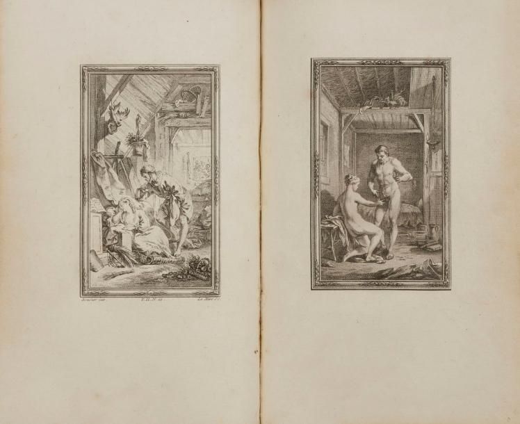 Null BOCCACE.
Le Decameron.
Londres [Paris], 1757-1761. — 5 volumes in-8, 197 x &hellip;