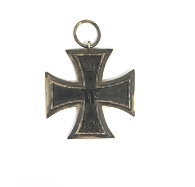 Null ALLEMAGNE
Croix de fer de 2e classe (1914). 
Métal argenté, et noirci. 
Dia&hellip;
