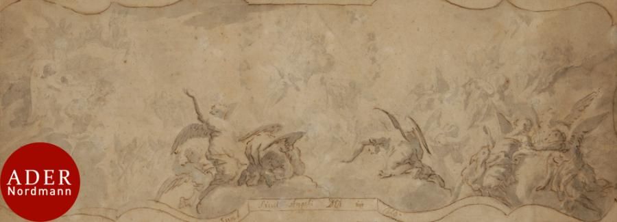 Null ÉCOLE ITALIENNE vers 1700
Le Concert des anges
Plume, encre brune sur trait&hellip;