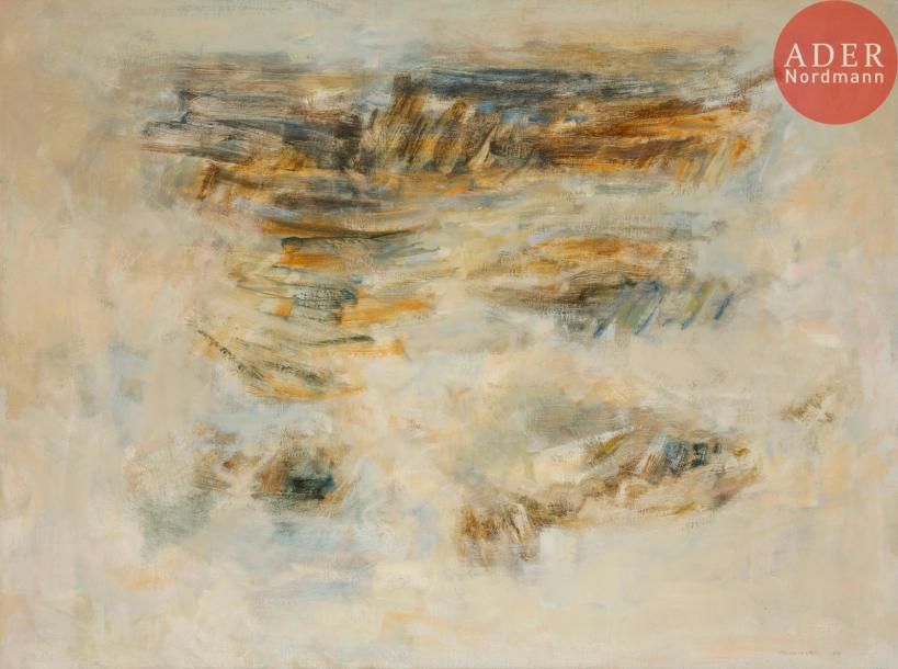 Null Albert CHAMINADE (1923-2010)
Composition, 1960
Huile sur toile.
Signée et d&hellip;