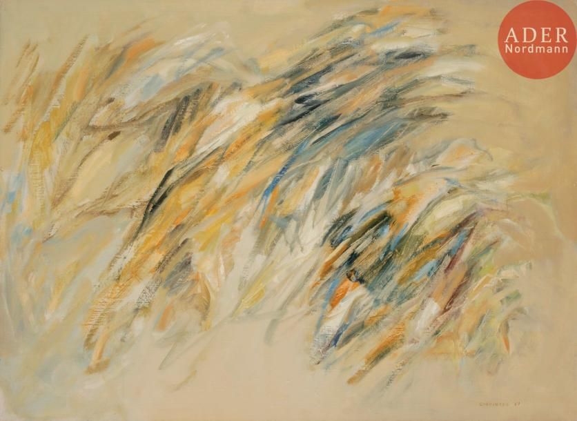 Null Albert CHAMINADE (1923-2010)
Composition, 1961
Huile sur toile.
Signée et d&hellip;