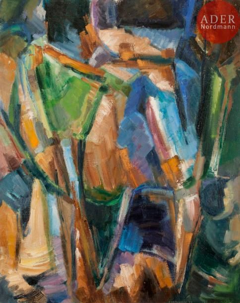 Null Albert CHAMINADE (1923-2010)
Composition, 1957
Huile sur toile.
Signée et d&hellip;