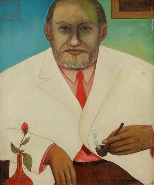 Null Ferdinand DESNOS (1901-1958)
Portrait de Fritz René Vanderpyl
Huile sur pap&hellip;