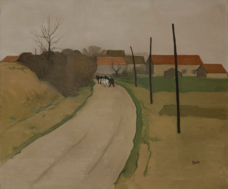 Null Joseph ROSSI (1892-1930)
L’Entrée du village
Huile sur toile.
Signée en bas&hellip;