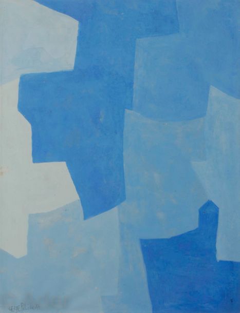 Null Serge POLIAKOFF [russe] (1900-1969)
Composition bleue, 1962
Technique mixte&hellip;