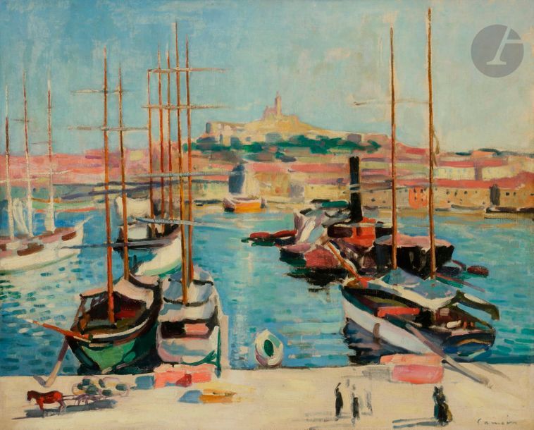 Null Charles CAMOIN (1879-1965)
Remorqueurs dans le port de Marseille, vers 1907&hellip;