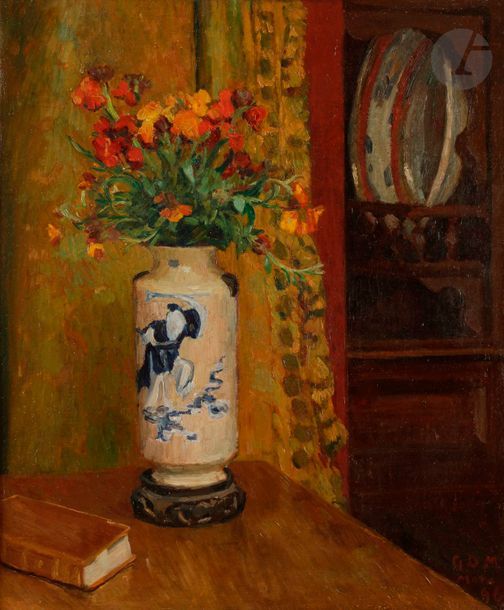 Null Georges Daniel de MONFREID (1856-1929)
Coin d’atelier au vase de fleurs chi&hellip;