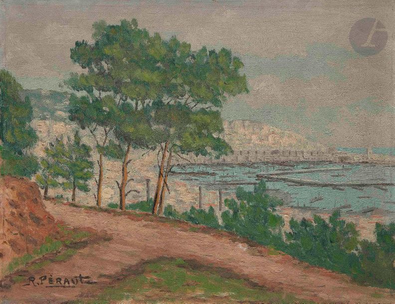 Null R. PERAULT (XXe siècle)
Alger, vue du port du chemin des Arcades
Huile sur &hellip;