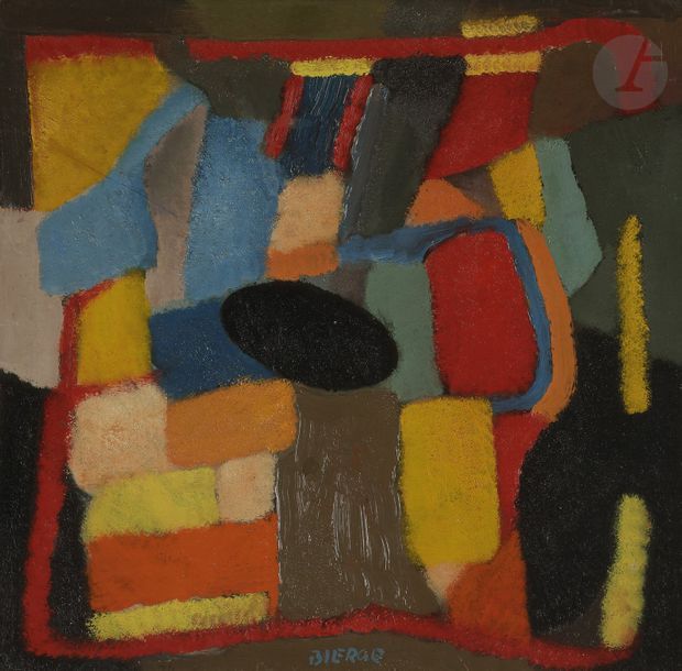 Null Roland BIERGE (1922-1991)
Hommage à Roger de la Fresnaye, 1977
Huile sur pa&hellip;