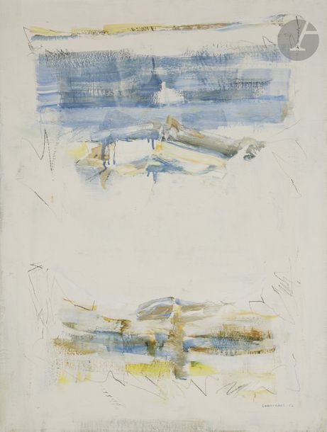 Null Albert CHAMINADE (1923-2010)
Composition, 1972
Huile et fusain sur toile.
S&hellip;