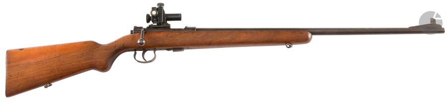 Null Carabine à verrou Mauser modèle 45 un coup, calibre 22 LR.
Avec dioptre.
Lo&hellip;