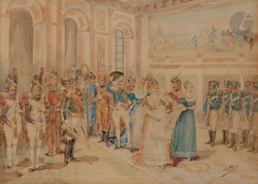 Null Albert BLIGNY (1849-1908)
Réception officielle au Palais des Tuileries sous&hellip;