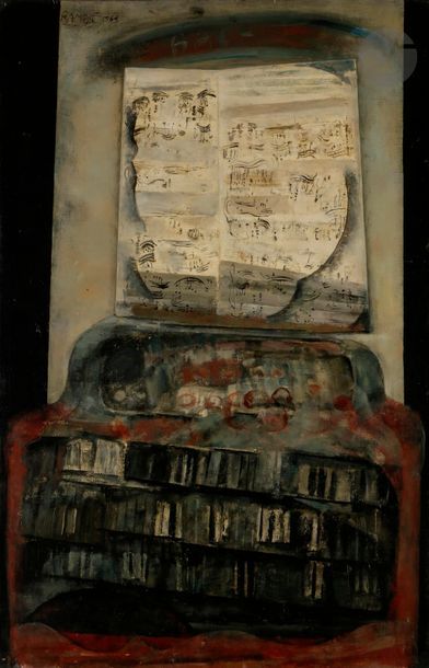 Null Paul RAMBIÉ (né en 1919)
Composition d'orgue, 1966
Huile sur toile.
Signée &hellip;