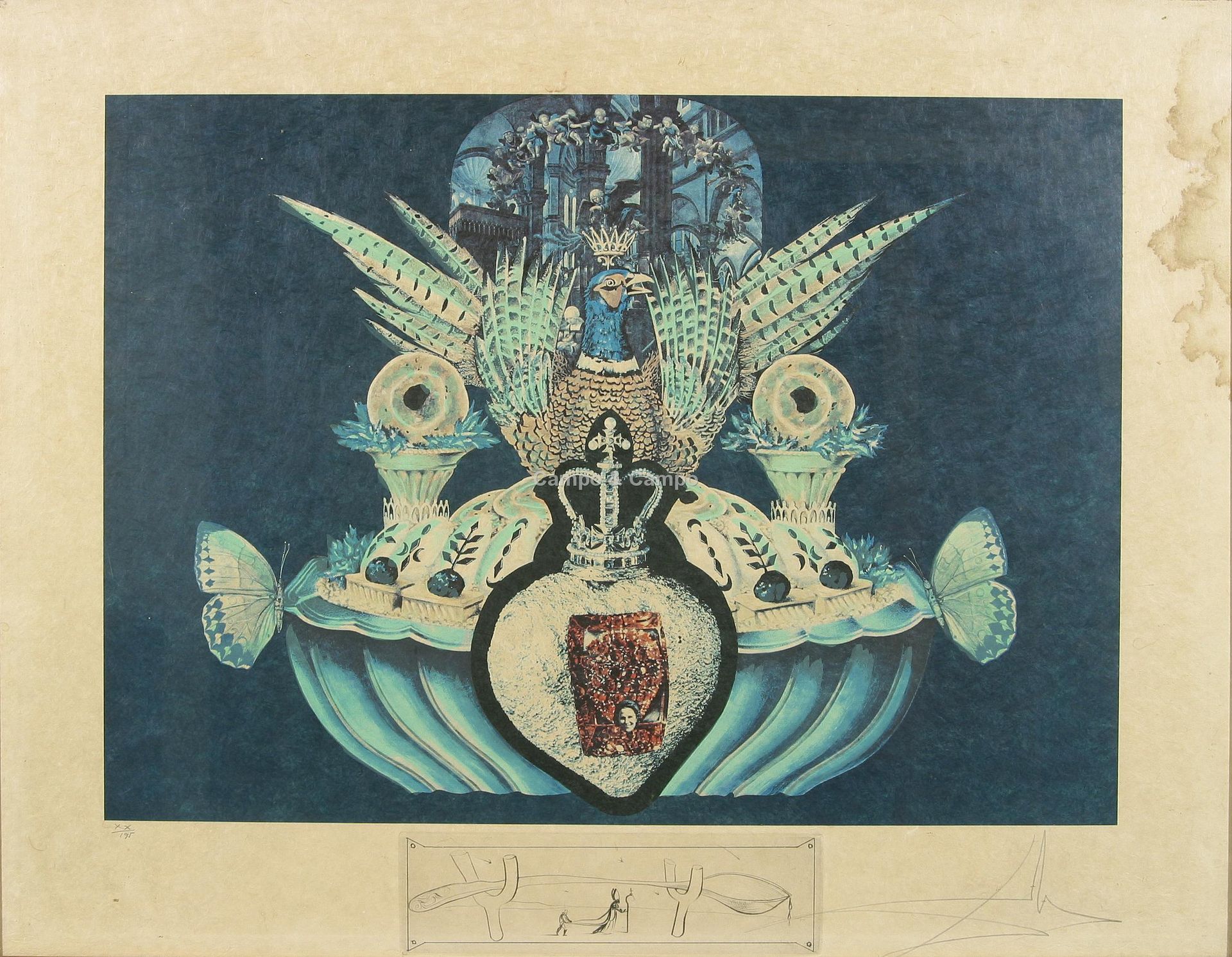 DALI Salvador 1904-1989 'Les chairs monarchiques'
Gemengde grafische techniek op&hellip;