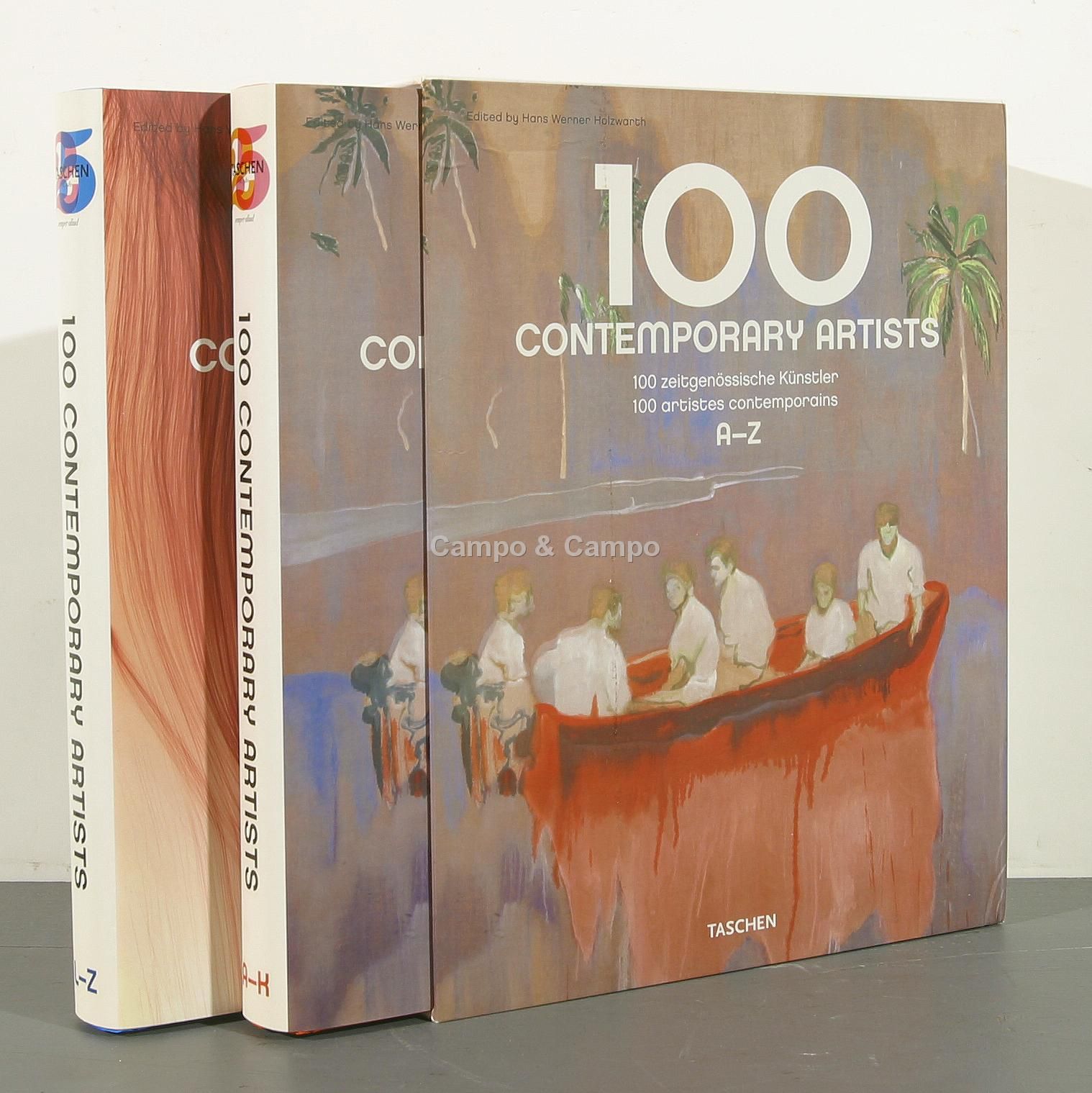 100 CONTEMPORARY ARTISTS BOEK '100 Contemporary Artists'. Cassette met 2 volumes&hellip;