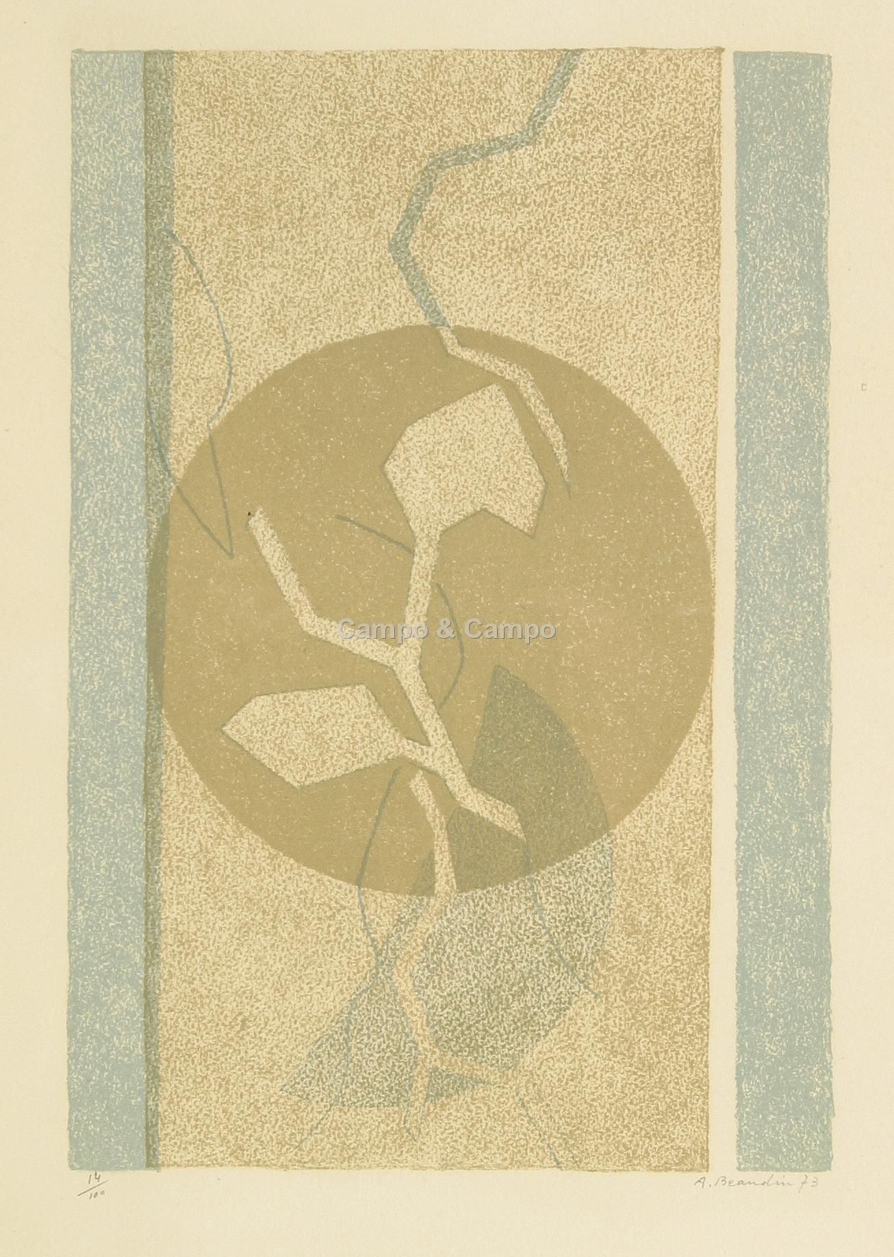 BEAUDIN ANDRE GUSTAVE 1895-1980 Composition végétale
Compositie met vegetatie
Kl&hellip;
