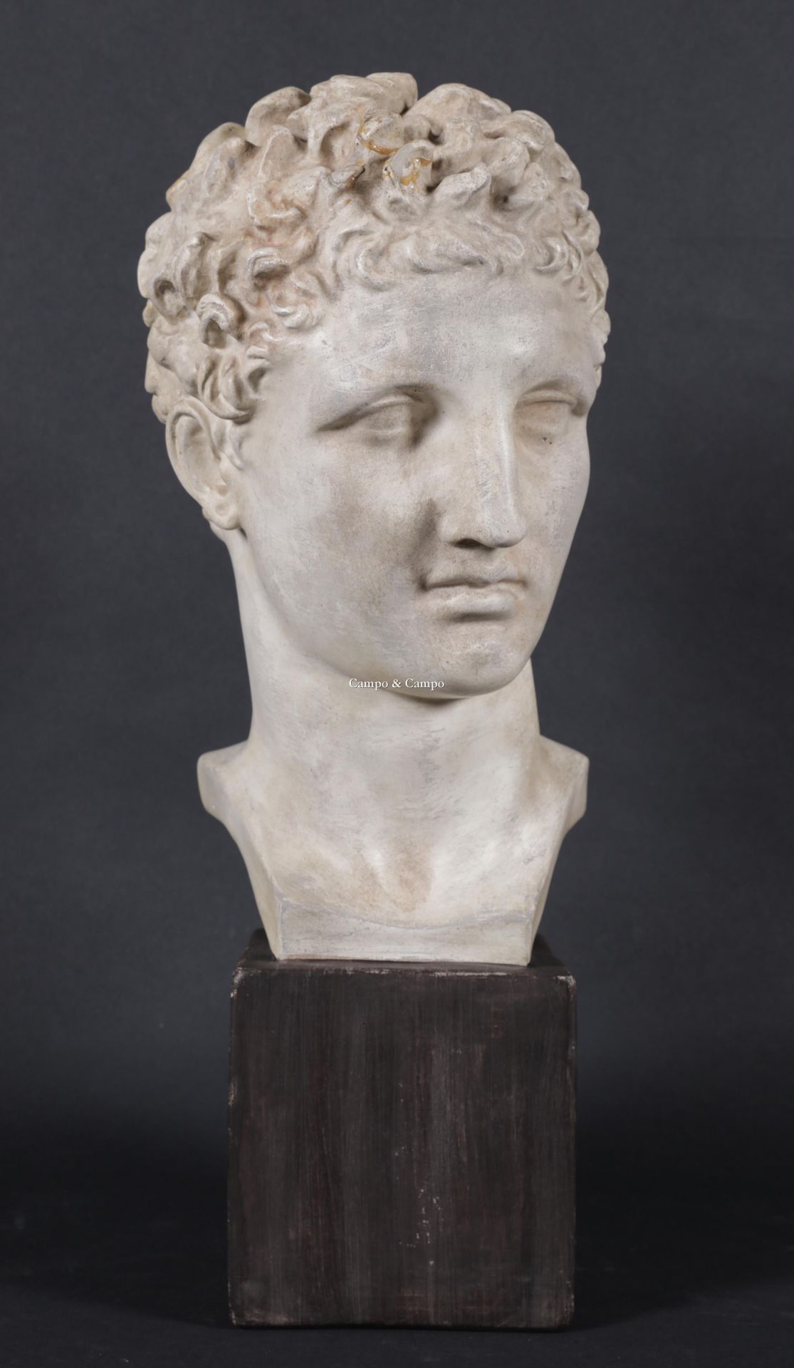 VARIA Tête en plâtre Hermès de Praxitèle
Gipsen hoofd Hermes van Praxiteles
 H= &hellip;