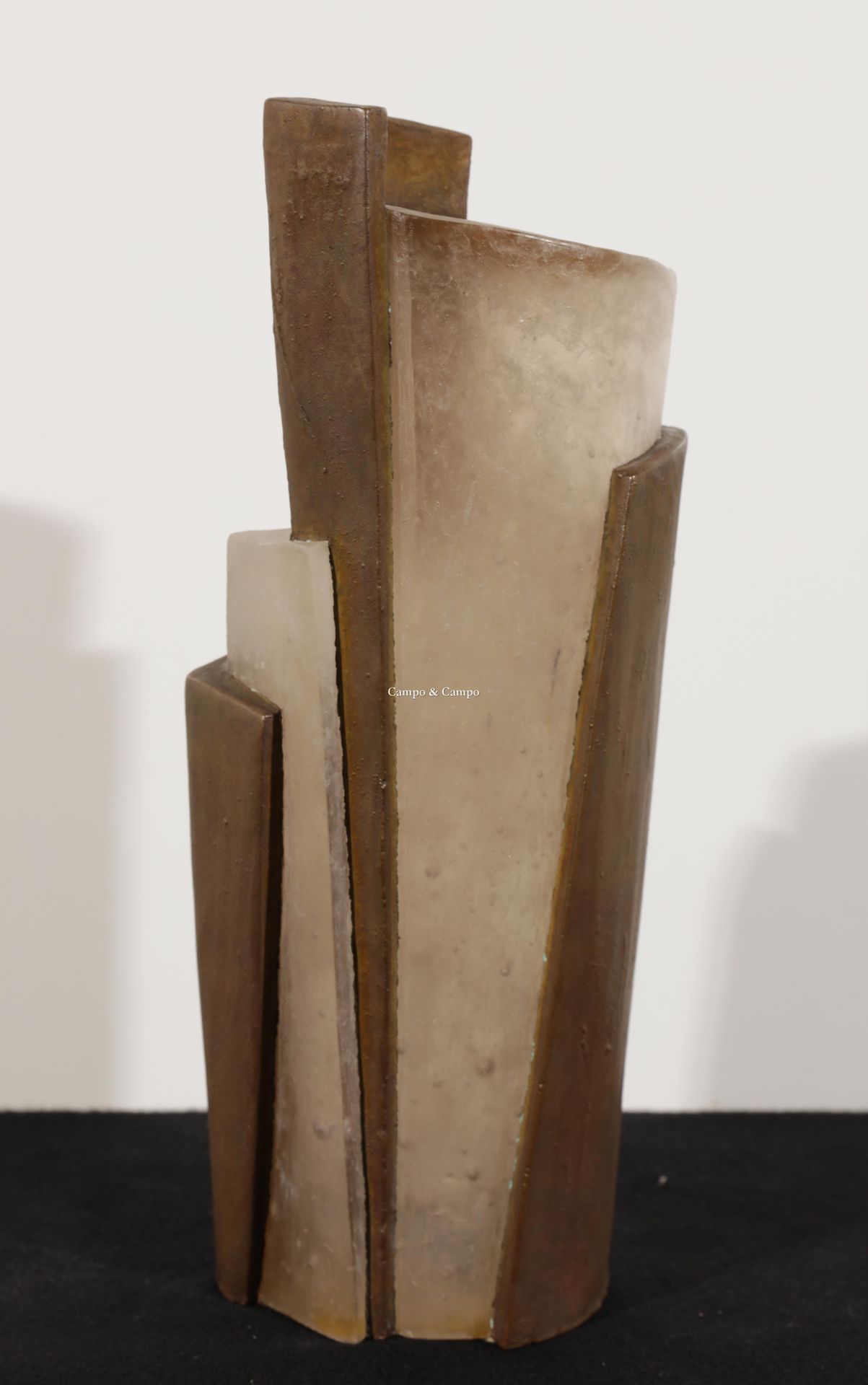 CLAYMAN DANIEL 'Form study'
Glassculptuur. Sculpture de verre
 H= 30 cm