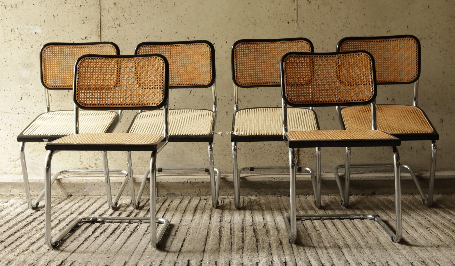 VARIA Set di sei sedie Cesca di Breuer 6x H= 85 cm