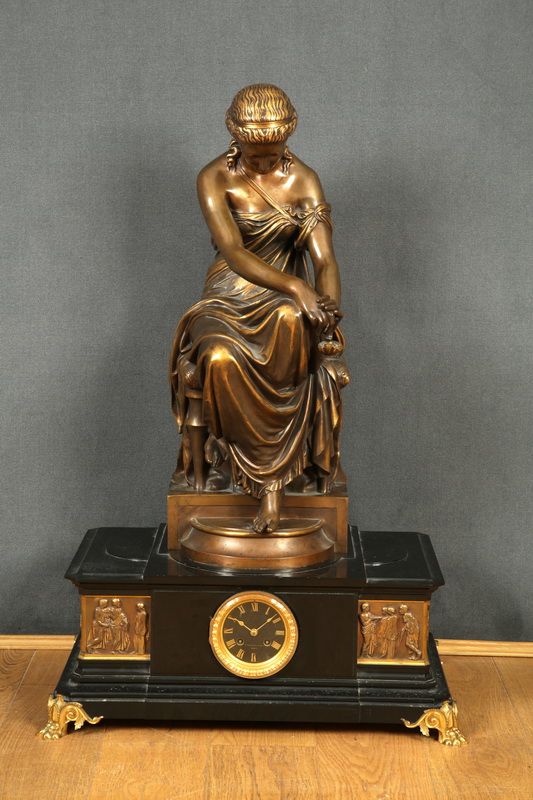 Null Eugène Antoine AIZELIN (1821-1902) 

Importante pendule en bronze et marbre&hellip;