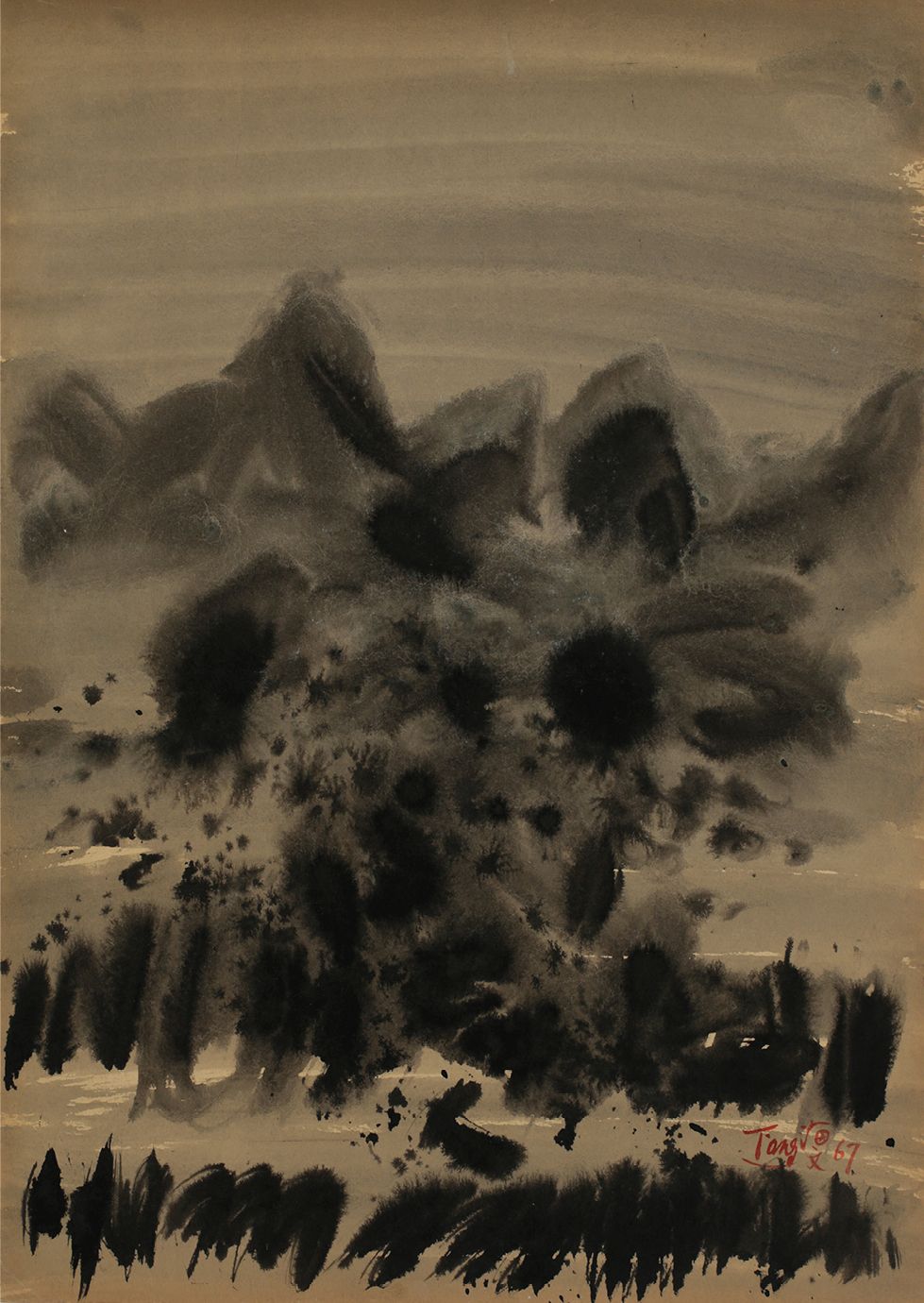 Null 
T'ANG Haywen (1927-1991)




Untitled, 1967, ink on cardboard Kyro




70 &hellip;