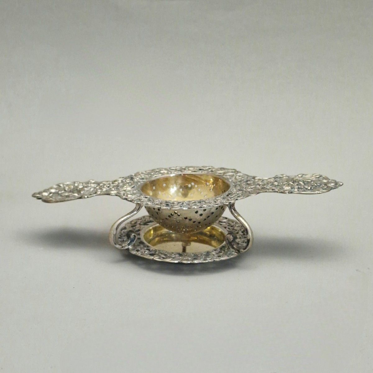 Null PRESENTINO d'argento e d'argento dorato 835 Millièmes in stile XVIII secolo&hellip;