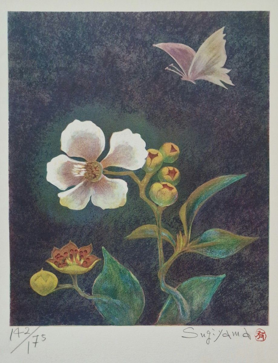 Null Yu SUGIYAMA (nacido en 1933)
Conjunto de dos LITOGRAFÍAS 
Flores
Firmado ab&hellip;