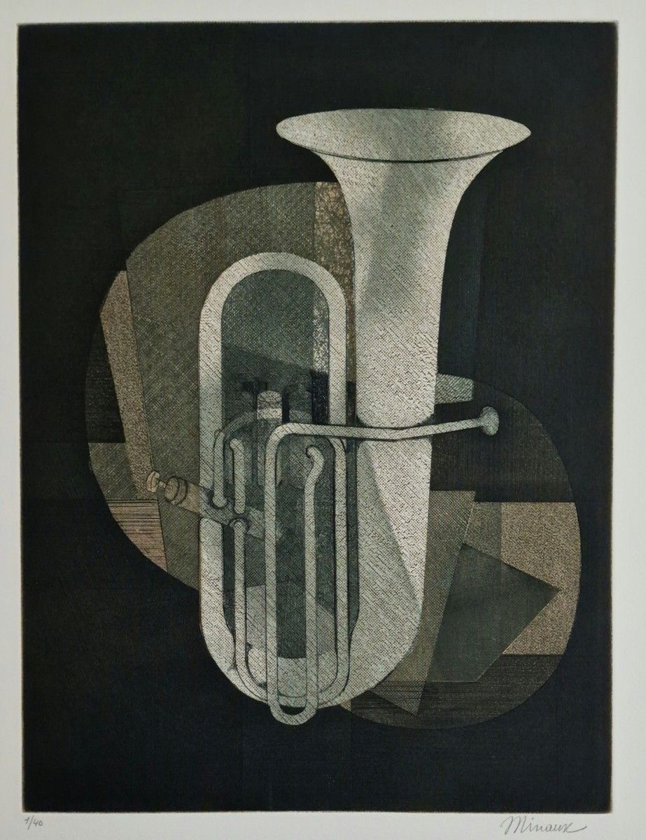 Null André MINAUX (1923-1986)
Conjunto de seis LITOGRAFÍAS que incluyen 
- Tuba
&hellip;