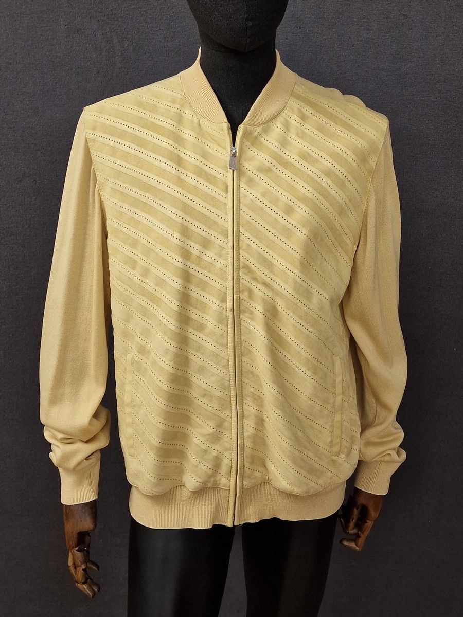 Null TORRAS - 男式套头衫，56 码，蛋壳色麂皮斜纹装饰。 
衣领、衣袖和下摆为棉质棉布。 
BSC
污渍