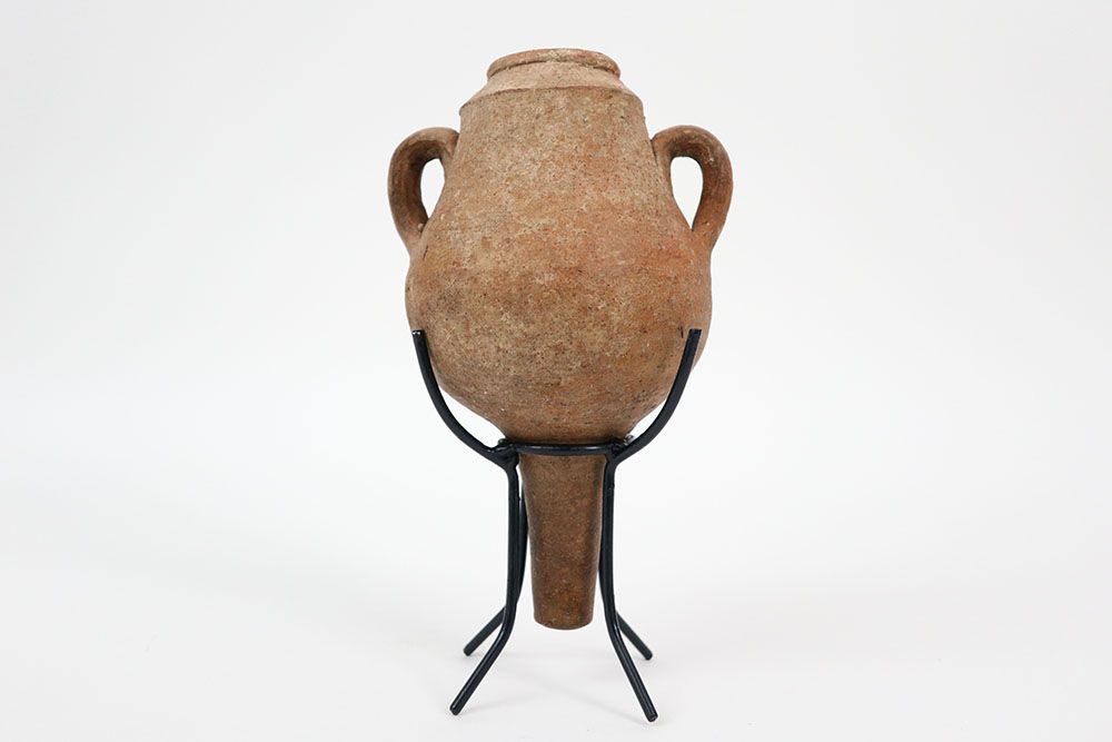 Null Oud-Romeinse kleine transport-urne met typische vorm in aardewerk - hoogte &hellip;