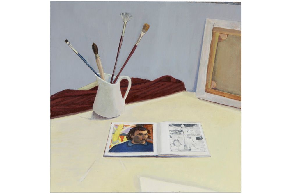 MONTGOMERY CAROLE (1947 - 2022) MONTGOMERY CAROLE (1947 - 2022) 布面丙烯画："静物与画笔" - &hellip;