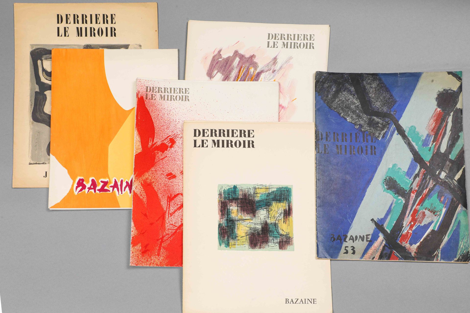 Null Jean BAZAINE (1904-2001) Seis ejemplares de DERRIERE LE MIROIR completos