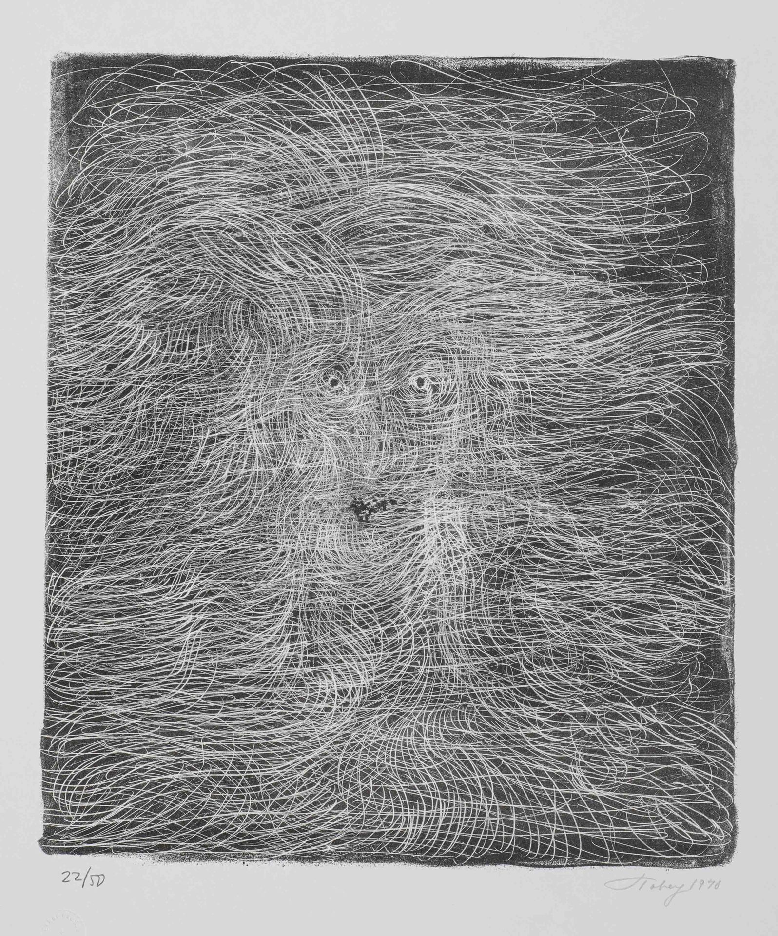 Null 瓦莱里奥-阿达米 (生于1935年)

"人民阵线"

纸上石版画，左下编号61/150，右下签名

83,5 x 63 cm