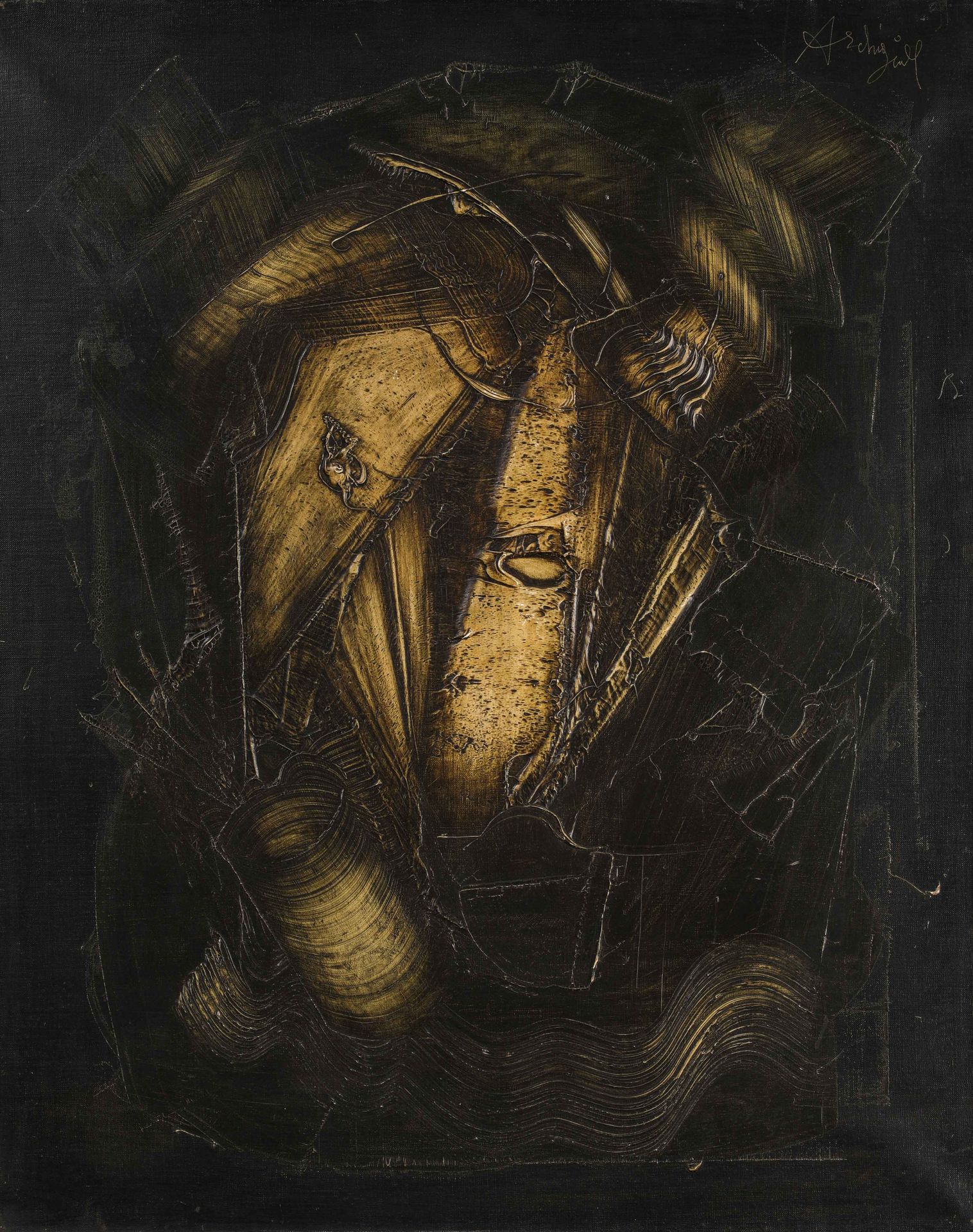 Null ARCHIGUILLE (1932-2017) Auguste-François GUILLE说

构成

布面油画，右上角有签名

92 x 73 &hellip;