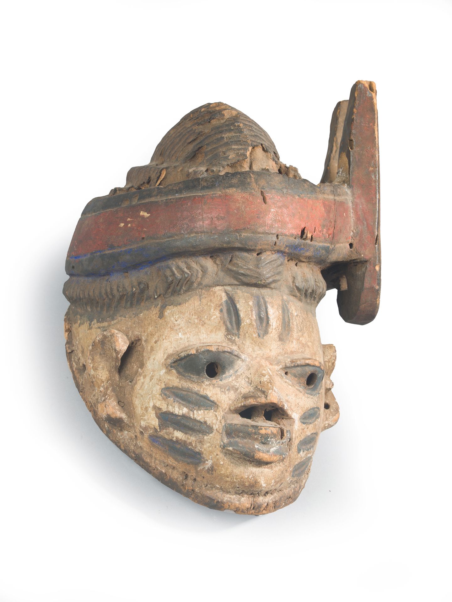 Null Yoruba gelede面具

尼日利亚 20世纪前三分之一时期

37 x 25厘米