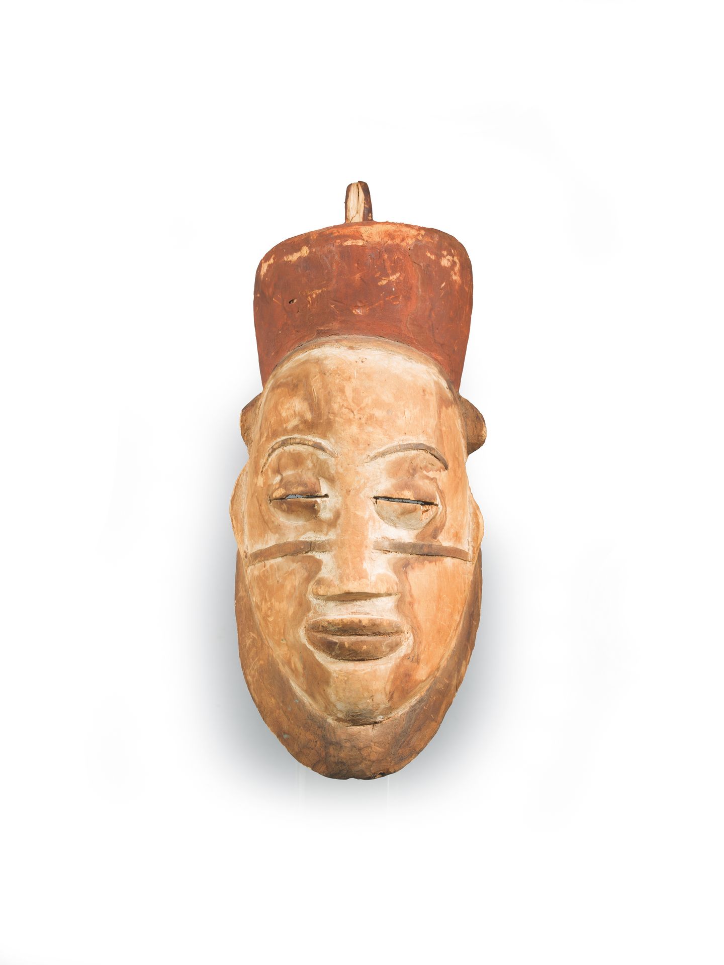 Null PUNU MASK

Gabon 20th century

Wood and pigments

32 x 12.5 cm