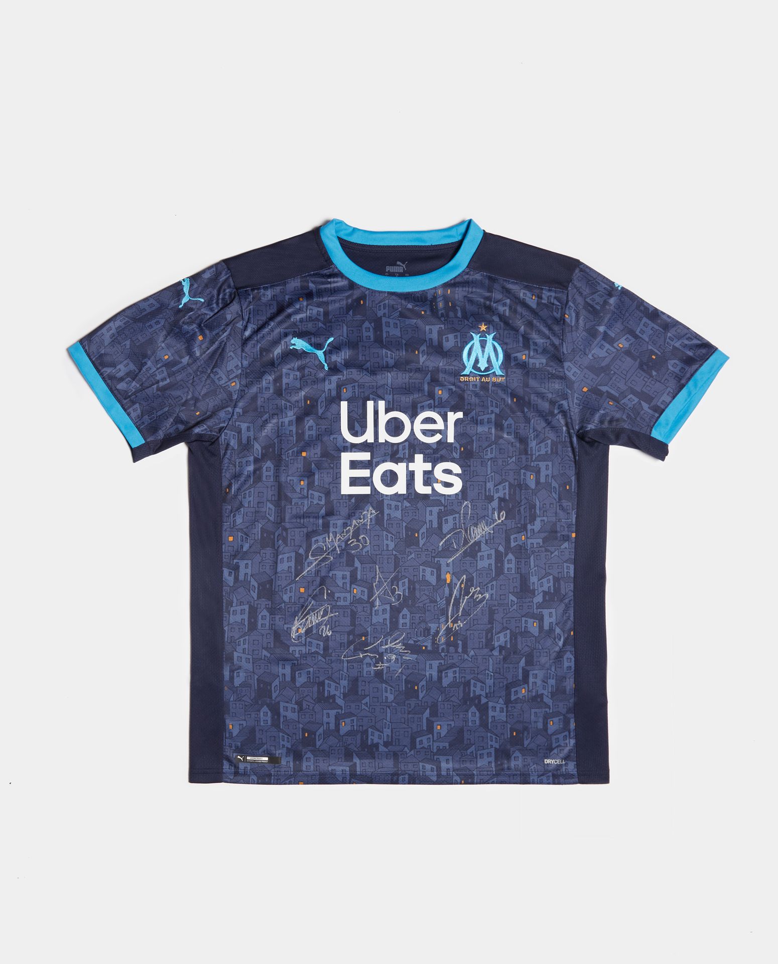 Null 
 Olimpico di Marsiglia 

 Maglia dell'Olympique de Marseille firmata da 7 &hellip;