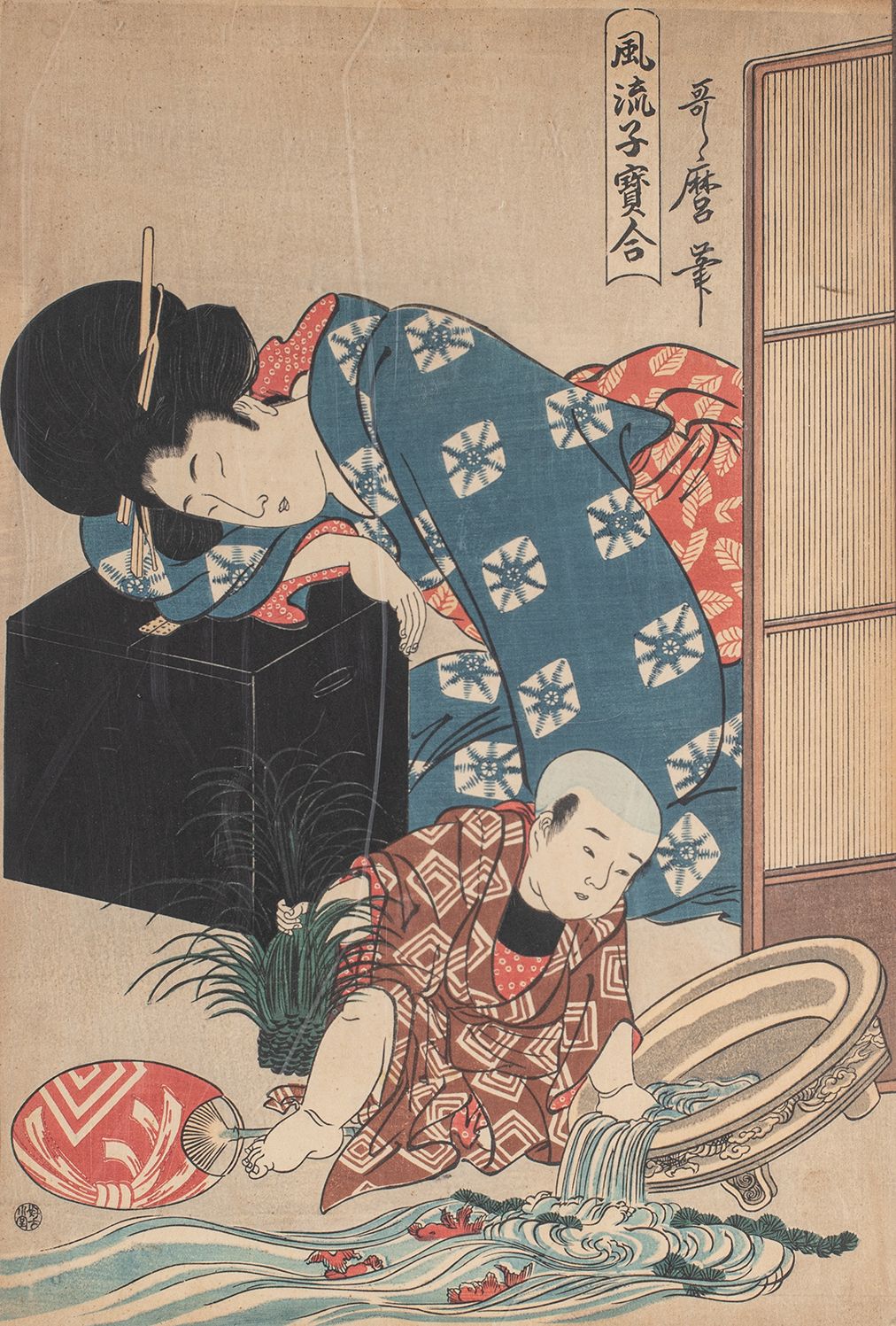 Null 
Print by Utamaro.

Copy XXth century

Oban format.