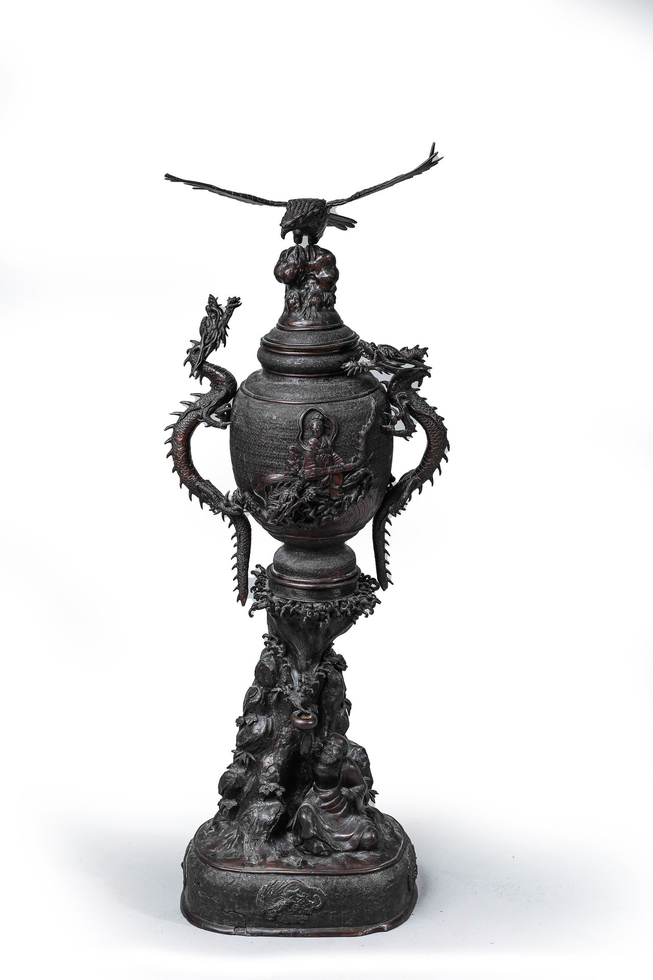 Null 
Bruciatore di profumo in bronzo Cina 19° secolo

H. 115 cm