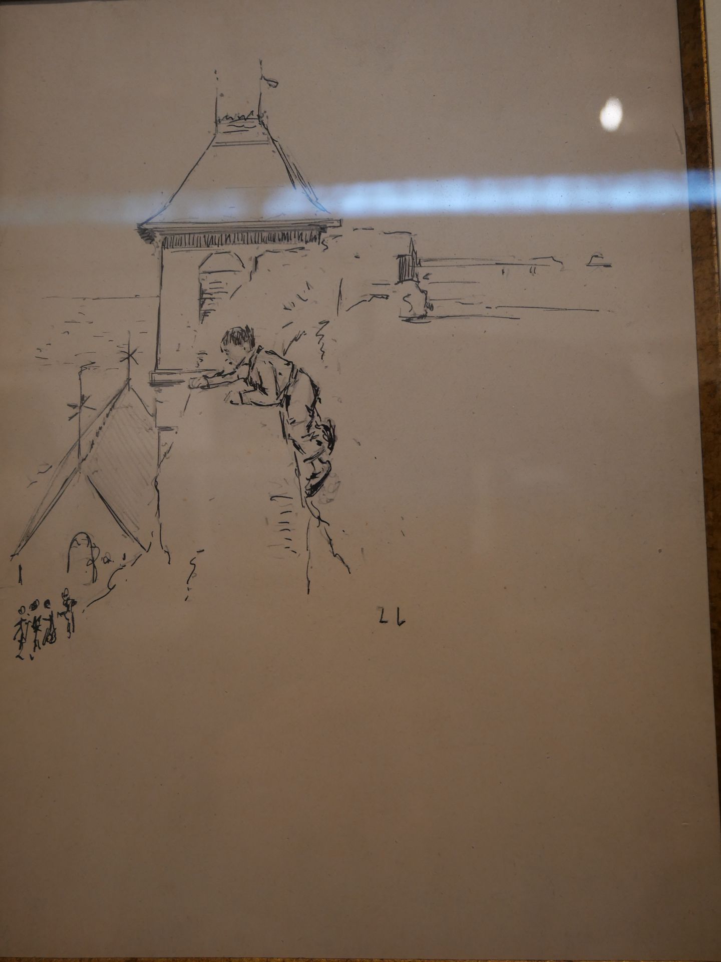 Null 
Luigi Loir, dessin au crayon et encre de chine

Enfant sur un parapet

Mon&hellip;