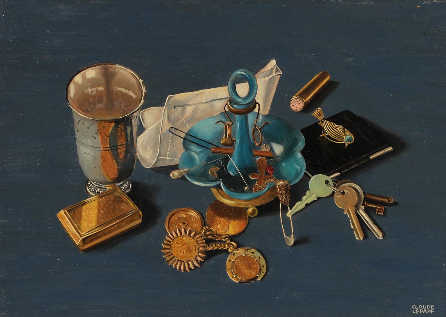 Null 克劳德-勒帕普(1913-1994)

钥匙的静物

右下角署名 "Isorel "的油画

38 x 65厘米
